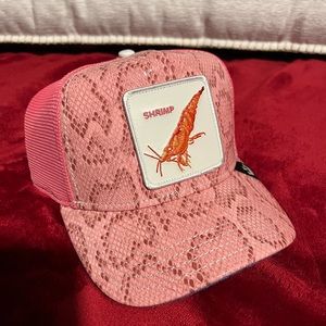 New Goorin Bros "License to Krill" - SHRIMP - The Farm Trucker Hat - Limited Ed